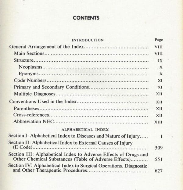 The International classification of diseases, ADAPTED FOR USE IN THE USA, ICDA VOLUME 2, ALPHABETICAL INDEX - Image 3