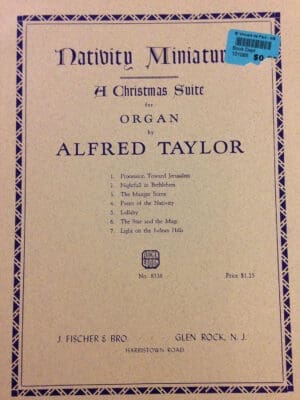 Nativity Miniatures A Christmas Suite for Organ