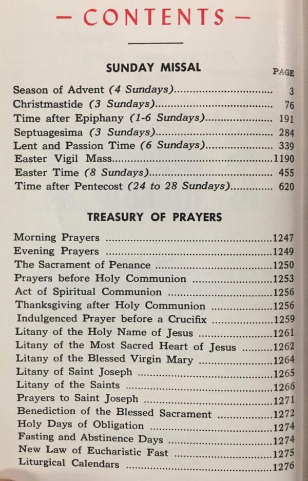 Saint Joseph Continuous Sunday Missal a Simplified & Continuous Arrangement of the Mass - Image 4