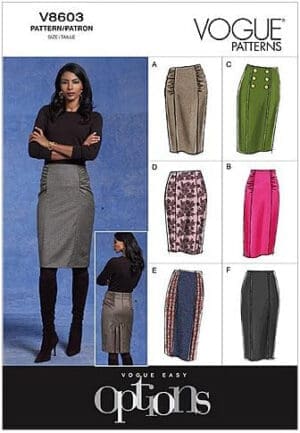 Vogue Patterns V8603 Misses' Skirt, Size EE (14-16-18-20)