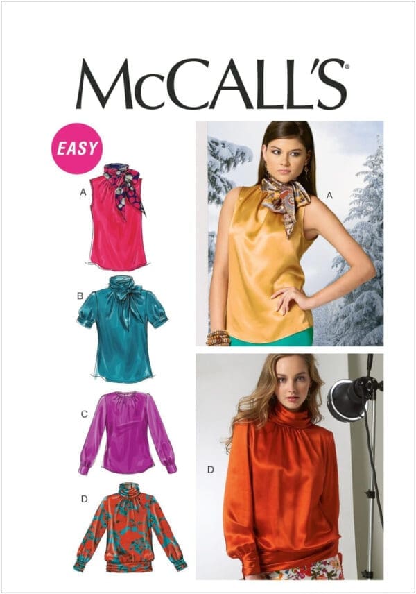 McCall Patterns M6650 Misses' Tops Sewing Template, Size D5 (12-14-16-18-20)