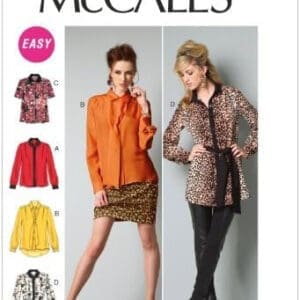 McCall Patterns M6606B50 Misses' Tops, Tunic and Tie Sewing Pattern, Size B5 (8-10-12-14-16) by McCall Patterns