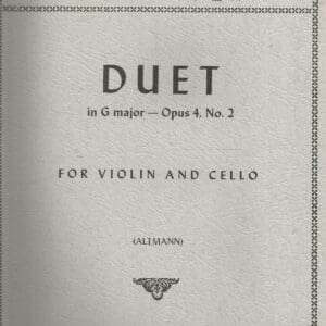 Dotzauer Duet in G Major Op.4, No.2 for Violin and Cello