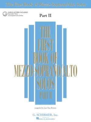 The First Book of Mezzo-Soprano/Alto Solos - Part II Book/Online Audio (First Book of Solos Part II)
