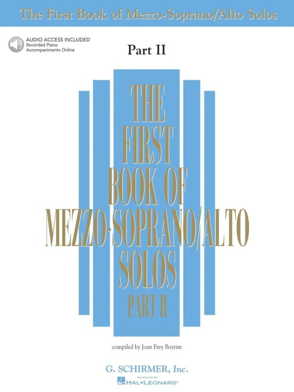 The First Book of Mezzo-Soprano/Alto Solos - Part II Book/Online Audio (First Book of Solos Part II)