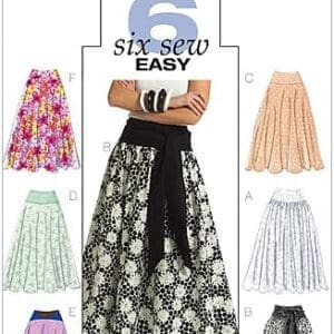 BUTTERICK PATTERNS B5041 Misses' Skirt and Sash, Size BB (8-10-12-14)