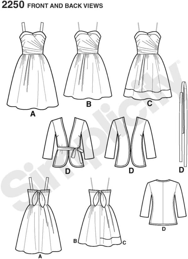 Simplicity Sewing Pattern 2250 Misses' Dresses, R5 (14-16-18-20-22) - Image 3