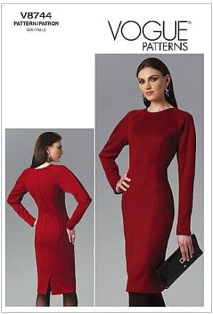 VOGUE PATTERNS V8744 Misses' Dress, Size AA (6-8-10-12)