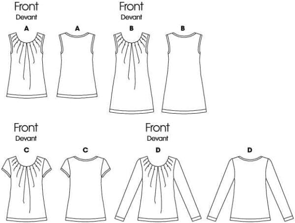 BUTTERICK PATTERNS B5354 Misses' Top, Size AA (6-8-10-12) - Image 7