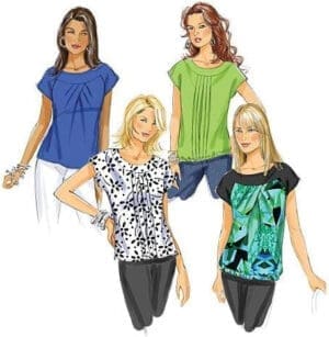 BUTTERICK PATTERNS B5610 Misses' Top, Size C5 (10-12-14-16-18)