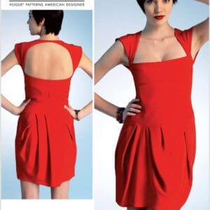 VOGUE PATTERNS V1304 Misses Dress, Size AX5 (4-6-8-10-12)