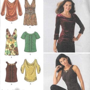 Simplicity Sewing Pattern 3536 Size D5 4,6,8,10,12 Misses' Knit Tops