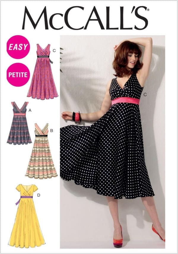 McCall's Patterns M6557 Misses'/Miss Petite Dresses, Size E5 (14-16-18-20-22)