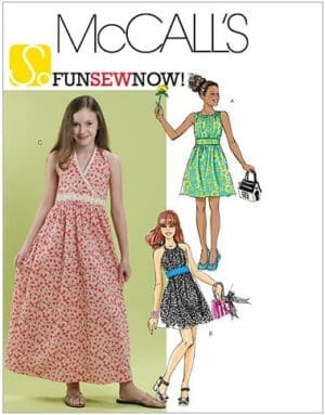 McCall's Patterns M6067 Girls'/Girls' Plus Dresses in 2 Lengths, Size PLS (10 1/2-12 1/2-14 1/2-16 1/2)