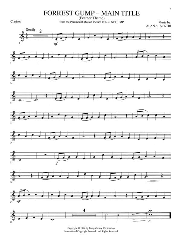 Favorite Movie Themes - Clarinet Play-Along (Book/Online Audio) - Image 6