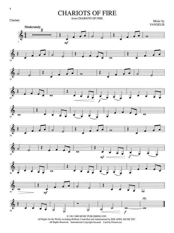 Favorite Movie Themes - Clarinet Play-Along (Book/Online Audio) - Image 7