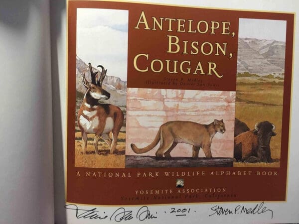 Antelope, Bison, Cougar: A National Park Wildlife Alphabet Book - Image 3