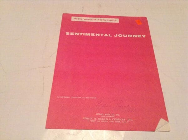 SENTIMENTAL JOURNEY SHEET MUSIC