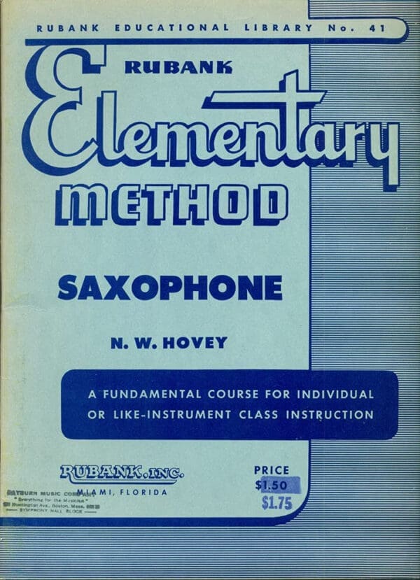 Rubank Elementary Method for Saxophone