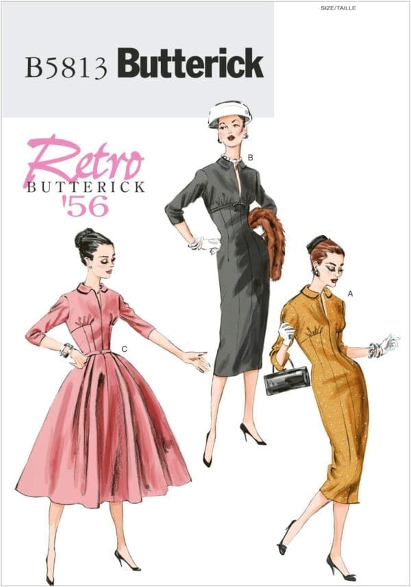 BUTTERICK PATTERNS B5813 Misses' Dress, Size A5 (6-8-10-12-14)