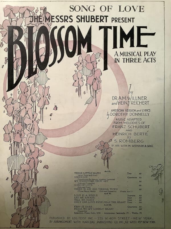 Song of Love (from "Blossom Time" A Musical Play in Three Acts)