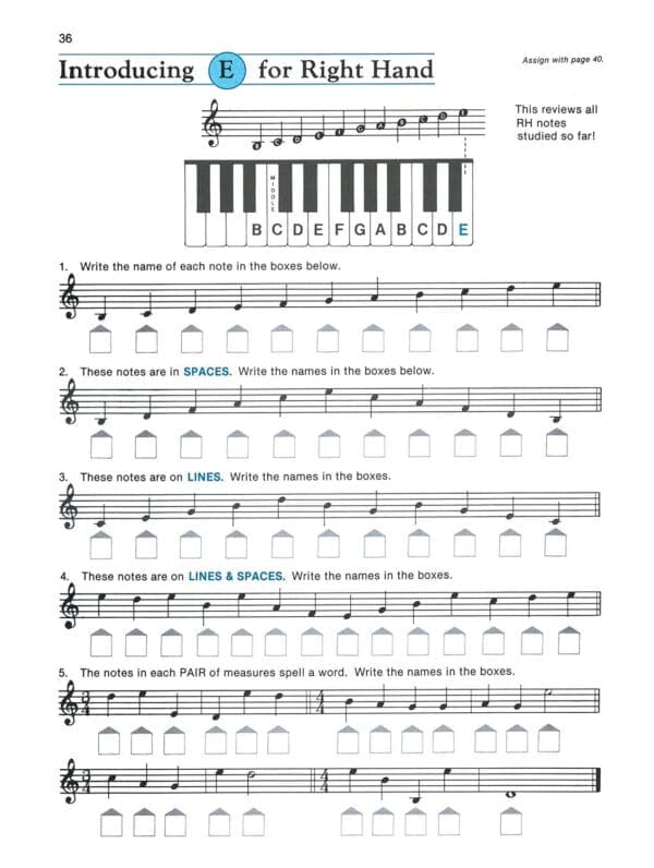 Alfred's Basic Adult Theory Piano Book: Level One (2462) - Image 5