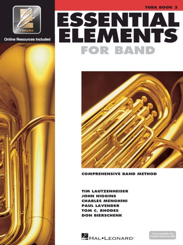 Essential Elements for Band – Tuba Book 2 with EEi Online Resources | Concert Tuba Band Method and Sheet Music for Advancing Students | Comprehensive Band Method – Newer 2025 Edition Available