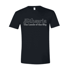 AEthaeria - The Lands of the Sky Black T-Shirt