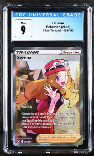 2022 Pokemon Silver Tempest Serena Full Art 193/195 CGC 9