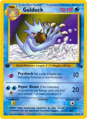 Golduck - Fossil (FO) 1st Edition