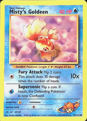 Misty's Goldeen (85) - Gym Heroes (G1) Unlimited
