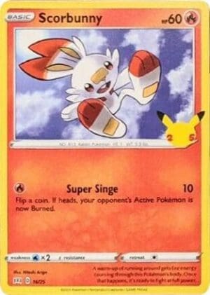 Scorbunny - 16/25 - McDonald's 25th Anniversary Promos (M21) (Holofoil)