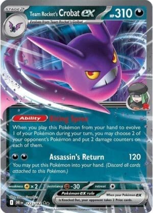 Team Rocket's Crobat ex - 122/182 - SV10: Destined Rivals (DRI)